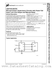 LM3705 datasheet pdf National Semiconductor