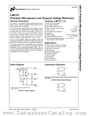 LM4121 datasheet pdf National Semiconductor