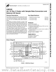 LM4548 datasheet pdf National Semiconductor