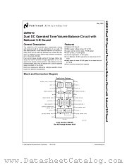 LM4610 datasheet pdf National Semiconductor