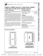 LM4652 datasheet pdf National Semiconductor