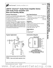 LM4701 datasheet pdf National Semiconductor