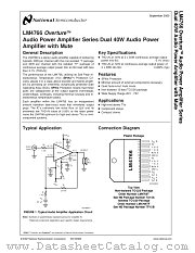 LM4766 datasheet pdf National Semiconductor