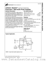LM4820-6 datasheet pdf National Semiconductor