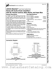 LM4836 datasheet pdf National Semiconductor