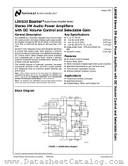LM4838 datasheet pdf National Semiconductor
