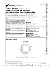 LM4840 datasheet pdf National Semiconductor