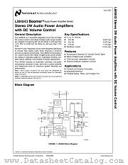 LM4843 datasheet pdf National Semiconductor