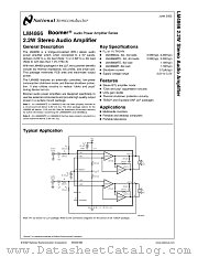 LM4866 datasheet pdf National Semiconductor