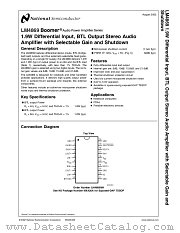LM4869 datasheet pdf National Semiconductor
