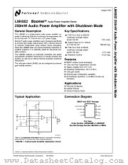 LM4882 datasheet pdf National Semiconductor