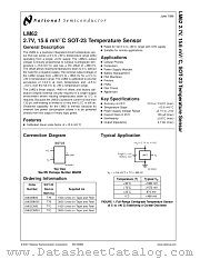 LM62 datasheet pdf National Semiconductor