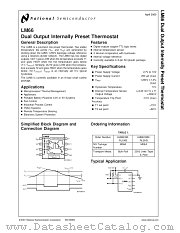 LM66 datasheet pdf National Semiconductor
