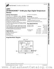 LM70 datasheet pdf National Semiconductor