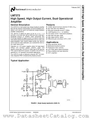 LM7372 datasheet pdf National Semiconductor