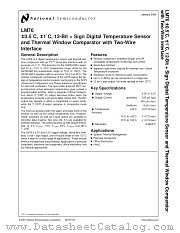 LM76 datasheet pdf National Semiconductor