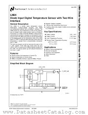 LM84 datasheet pdf National Semiconductor