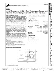 LM92 datasheet pdf National Semiconductor