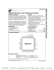 LM9812 datasheet pdf National Semiconductor