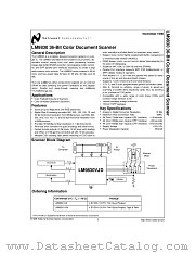 LM9830 datasheet pdf National Semiconductor