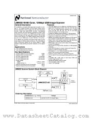 LM9833 datasheet pdf National Semiconductor