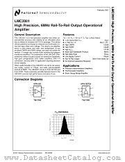 LMC2001 datasheet pdf National Semiconductor