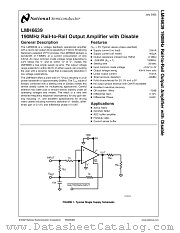 LMH6639 datasheet pdf National Semiconductor