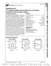 LMH6645 datasheet pdf National Semiconductor