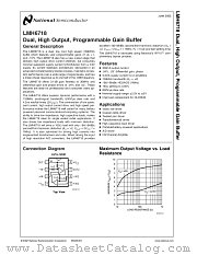 LMH6718 datasheet pdf National Semiconductor