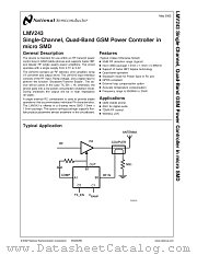 LMV243 datasheet pdf National Semiconductor
