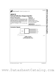 LMV8172 datasheet pdf National Semiconductor