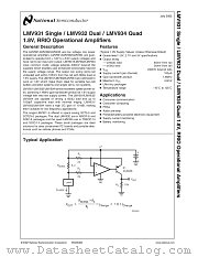 LMV931 datasheet pdf National Semiconductor