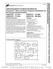 LMX2313U datasheet pdf National Semiconductor