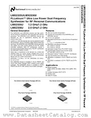 LMX2335U datasheet pdf National Semiconductor