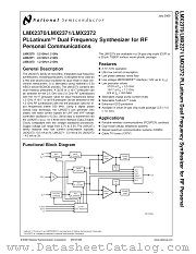 LMX2370 datasheet pdf National Semiconductor