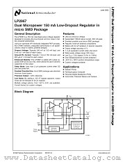 LP2967 datasheet pdf National Semiconductor