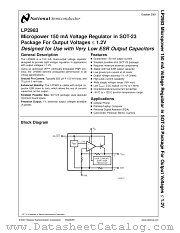 LP2983 datasheet pdf National Semiconductor