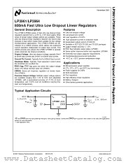 LP3961 datasheet pdf National Semiconductor