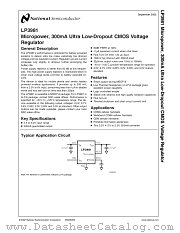 LP3981 datasheet pdf National Semiconductor