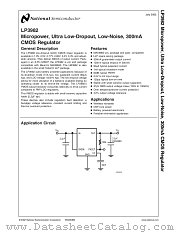 LP3982 datasheet pdf National Semiconductor