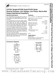 LPV321 datasheet pdf National Semiconductor