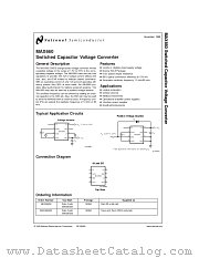 MAX660 datasheet pdf National Semiconductor