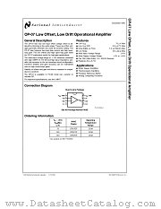 OP-07 datasheet pdf National Semiconductor