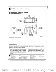 D14E datasheet pdf National Semiconductor
