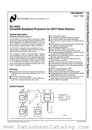 SC14422 datasheet pdf National Semiconductor