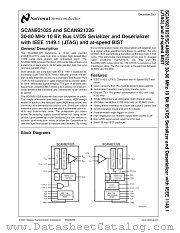 SCAN921025 datasheet pdf National Semiconductor