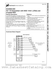 SCAN921260 datasheet pdf National Semiconductor