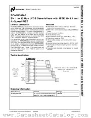 SCAN926260 datasheet pdf National Semiconductor