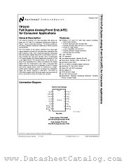 TP5510 datasheet pdf National Semiconductor