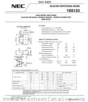 1SS123 datasheet pdf NEC
